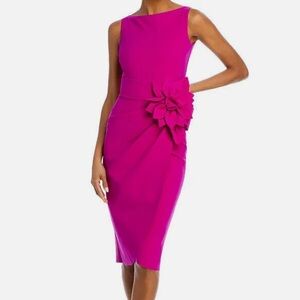 Chiara Boni La Petite Robe Glenaly Flower-Appliqué Dress Size 38 IT / 2 US